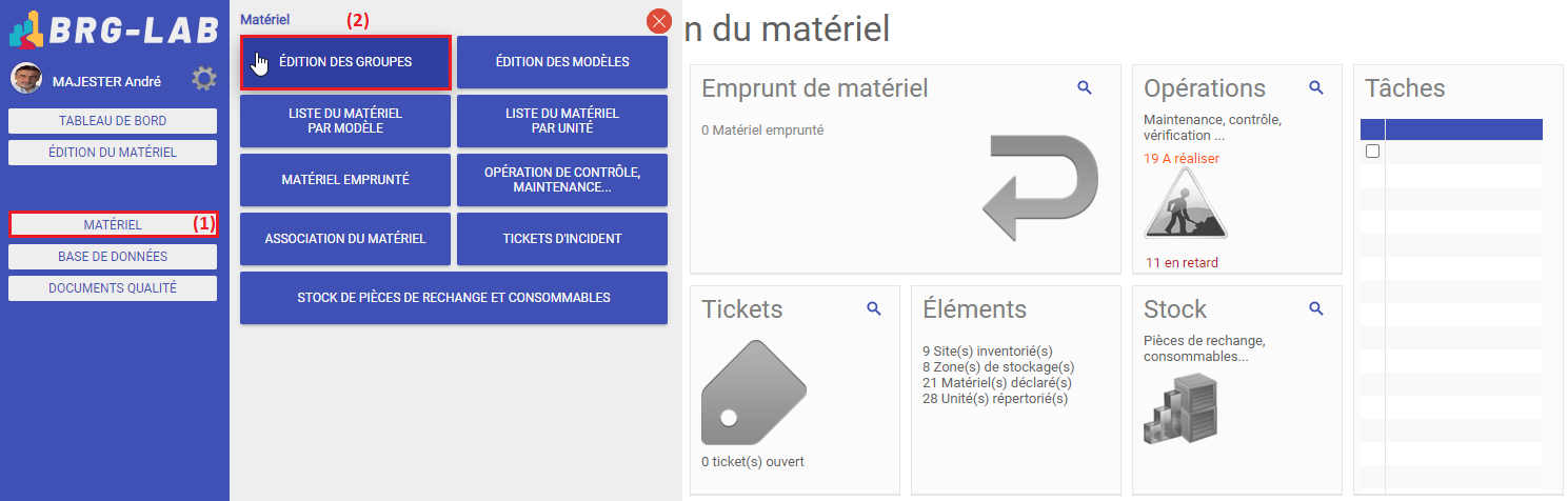 Liste de matériel de base